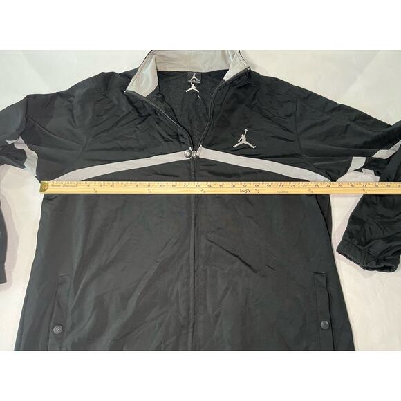 Nike Air Jordan Jacket Mens XL Black Track Nike Dri-Fit Full-Zip Jumpman - Picture 10 of 16